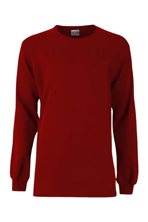 Unisex 2 İplik 0 Yaka Sweatshirt Basic Şık ve Konforlu Model