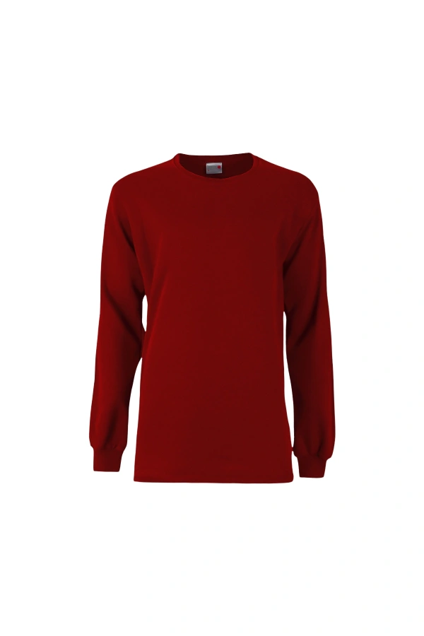 Unisex 2 İplik 0 Yaka Sweatshirt Basic Şık ve Konforlu Model