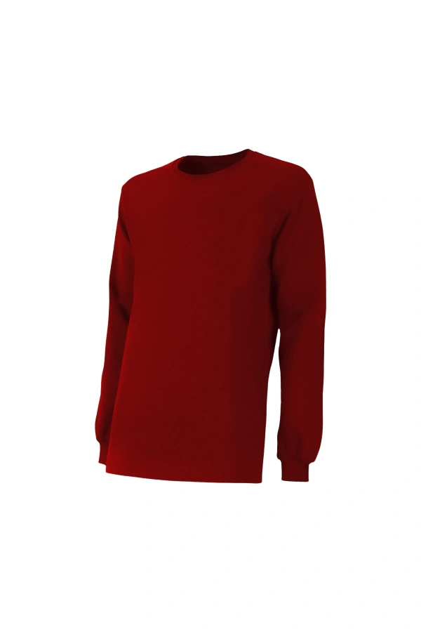 Unisex 2 İplik 0 Yaka Sweatshirt Basic Şık ve Konforlu Model