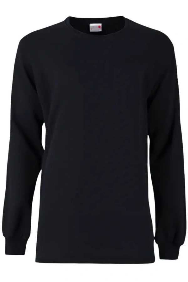 Unisex 2 İplik 0 Yaka Sweatshirt Basic Şık ve Konforlu Model