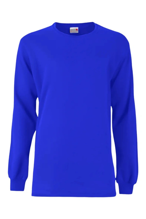 Unisex 2 İplik 0 Yaka Sweatshirt Basic Şık ve Konforlu Model