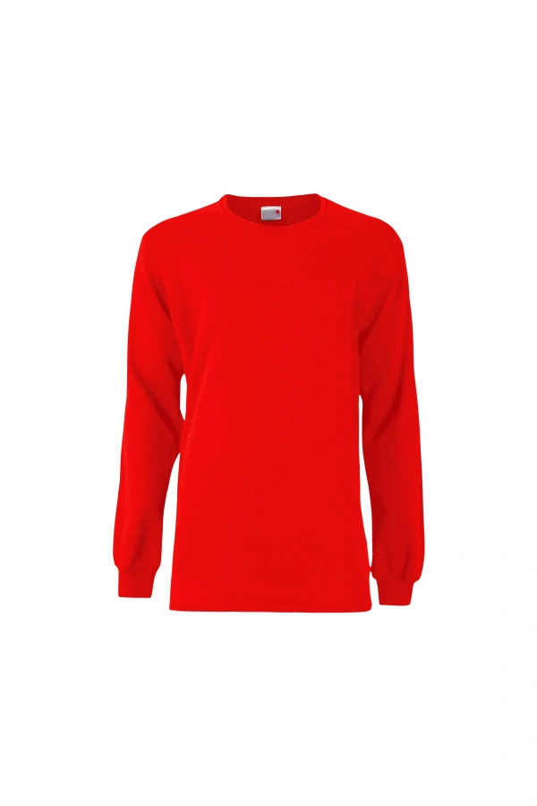 Unisex 2 İplik 0 Yaka Sweatshirt Basic Şık ve Konforlu Model