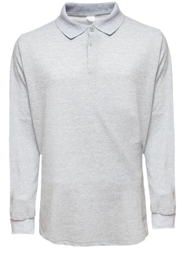 Unisex Polo Yaka Sweatshirt Lakos Basic Günlük ve Spor Kullanım