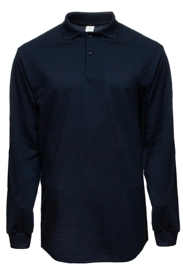 Unisex Polo Yaka Sweatshirt Lakos Basic Günlük ve Spor Kullanım