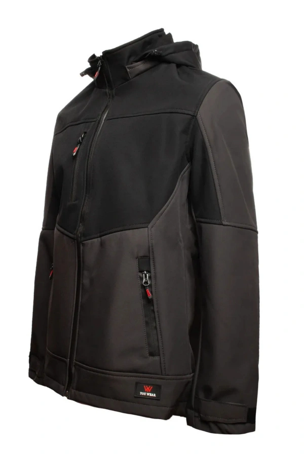 Softshell Mont Kapüşonlu Parçalı Suya Dayanıklı Hafif ve Konforlu Tasarım