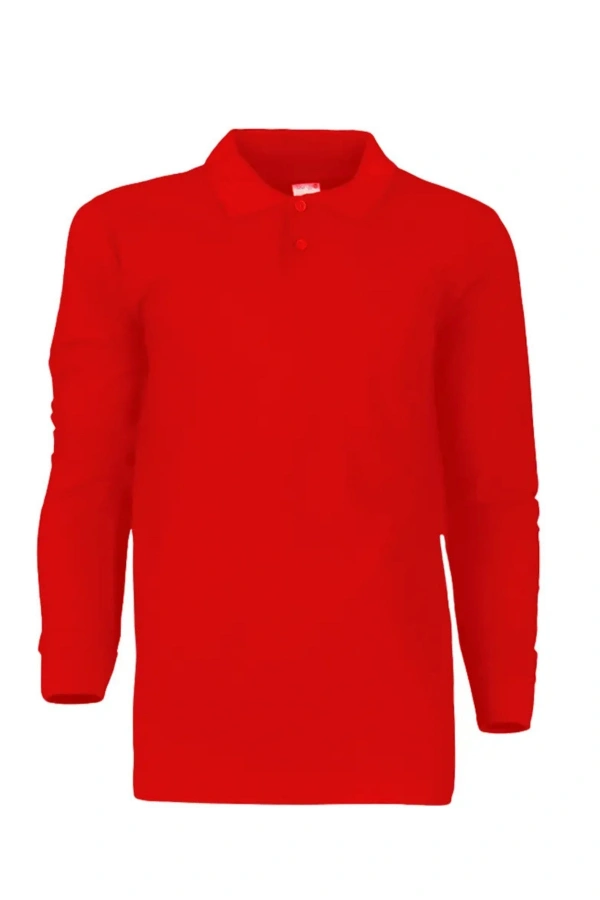 Polo Yaka 2 İp Sweatshirt Unisex Rahat ve Şık