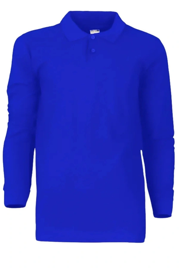 Polo Yaka 2 İp Sweatshirt Unisex Rahat ve Şık