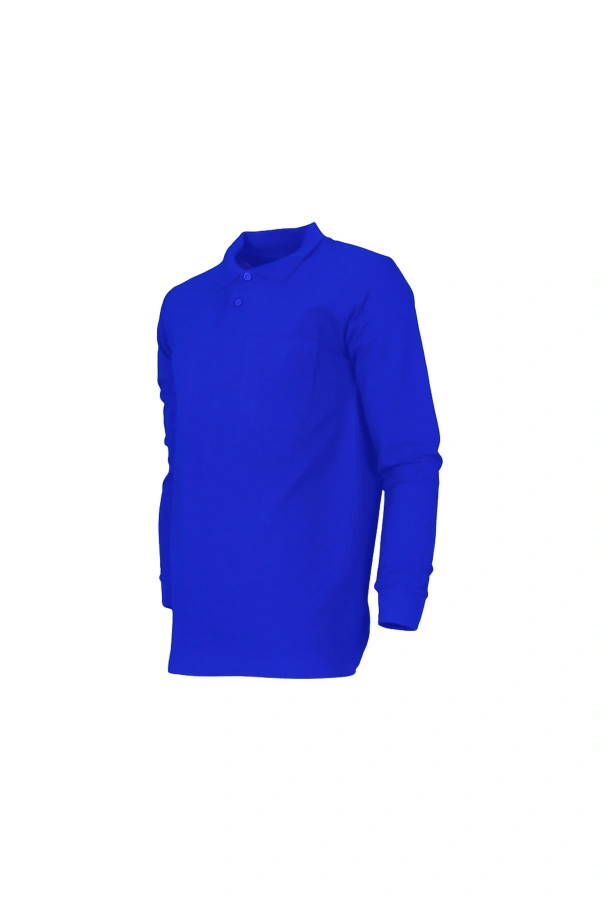 Polo Yaka 2 İp Sweatshirt Unisex Rahat ve Şık
