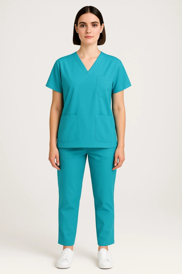 Scrubs Alt Üst Takım Sağlık Personeli Üniforma Rahat ve Dayanıklı