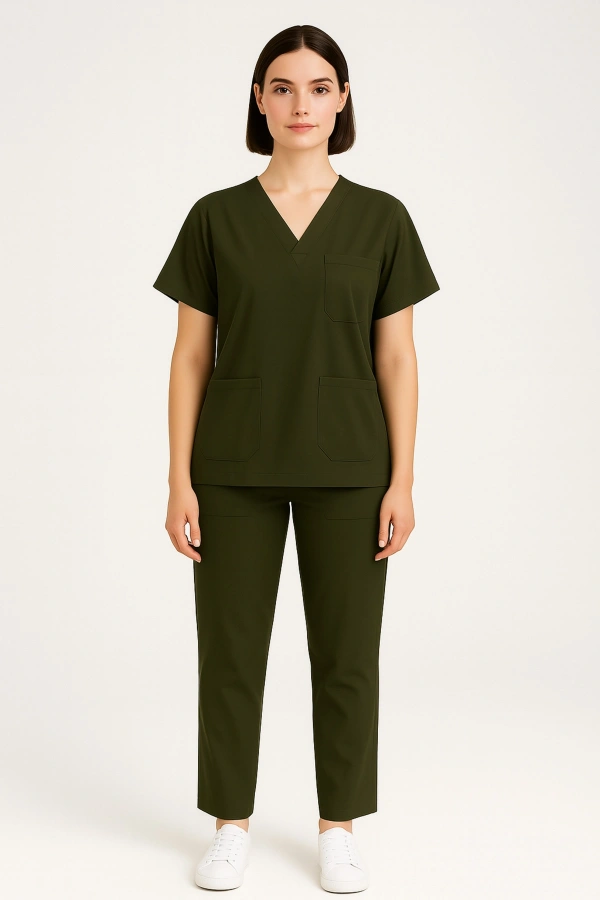 Scrubs Alt Üst Takım Sağlık Personeli Üniforma Rahat ve Dayanıklı