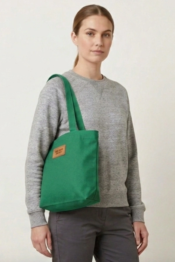 El Yapımı Bez Çanta Kanvas Tote Bag Kadın Günlük Şık Kullanım