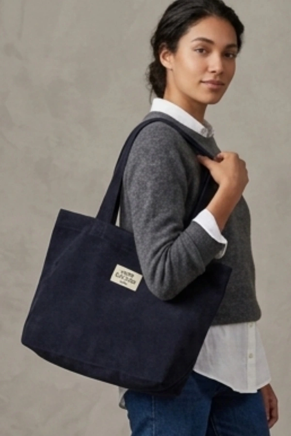 El Yapımı Bez Çanta Kanvas Tote Bag Kadın Günlük Şık Kullanım