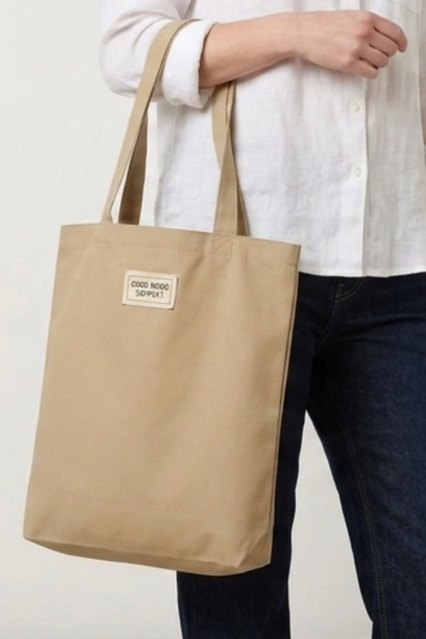 El Yapımı Bez Çanta Kanvas Tote Bag Kadın Günlük Şık Kullanım