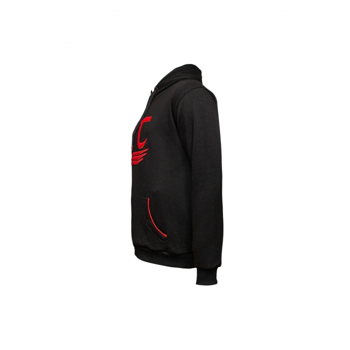 3 İplik Kapüşonlu Sweatshirt Pi Sayısı İşlemeli Unisex Rahat Kalıp