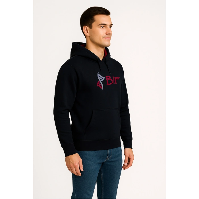 Kapüşonlu Sweatshirt 3 İp BİF Unisex Günlük Rahat Model