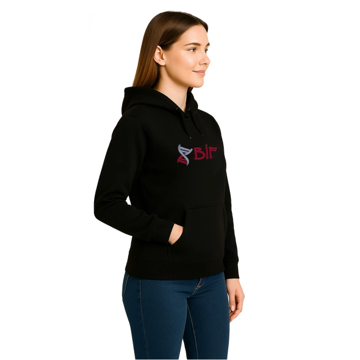 Kapüşonlu Sweatshirt 3 İp BİF Unisex Günlük Rahat Model
