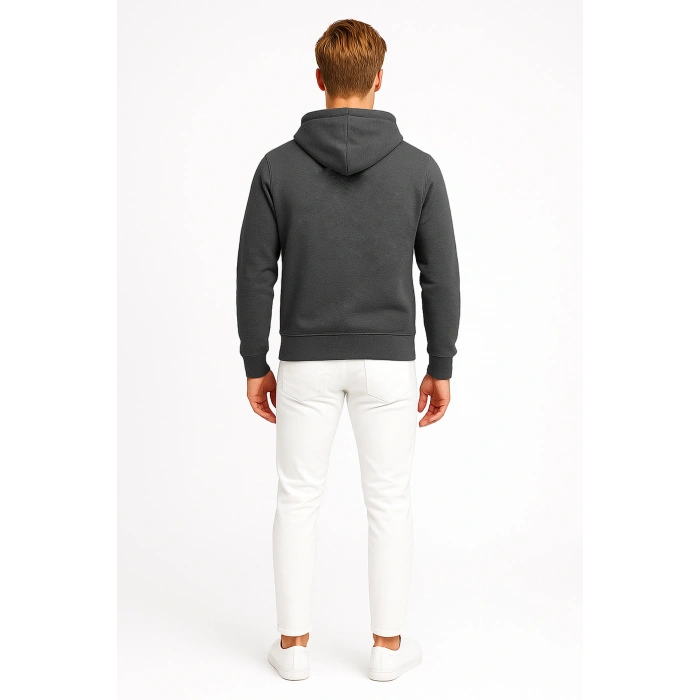 Unisex 3 İplik Kapüşonlu Sweatshirt AL1910 Günlük Spor Giyim