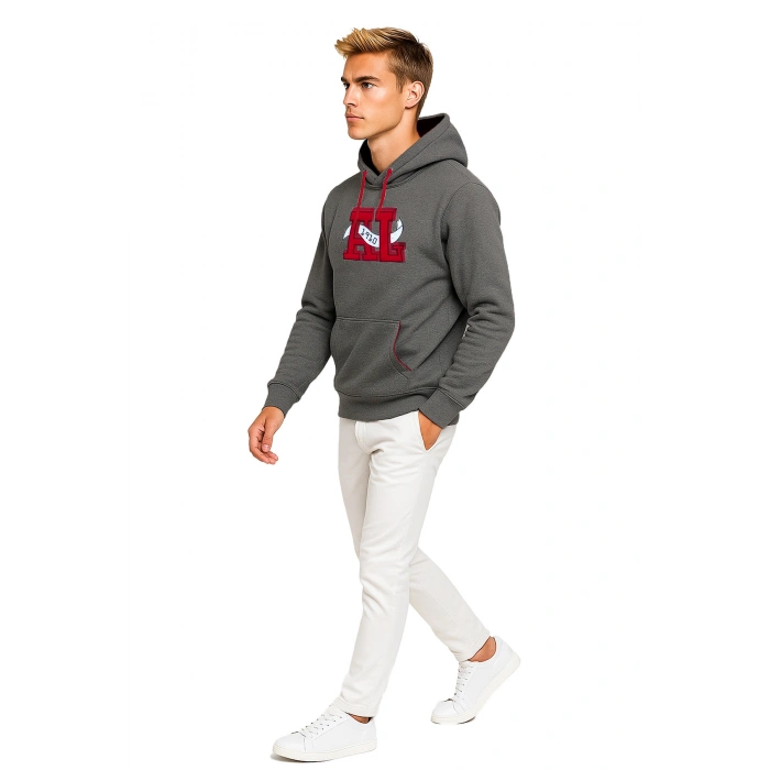 Unisex 3 İplik Kapüşonlu Sweatshirt AL1910 Günlük Spor Giyim