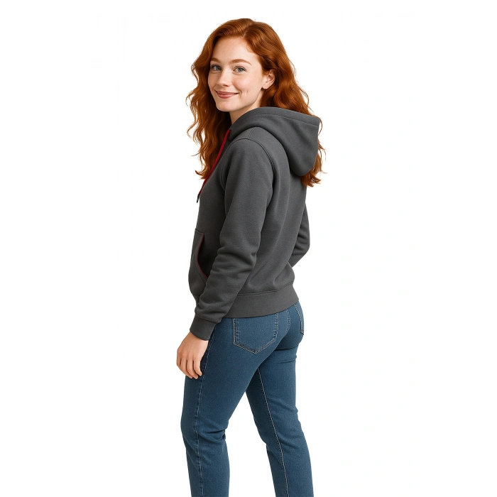 Unisex 3 İplik Kapüşonlu Sweatshirt AL1910 Günlük Spor Giyim