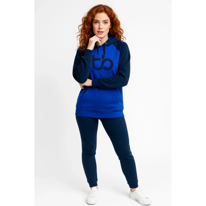 TB Unisex Kapüşonlu Sweatshirt 3 İplik Şardonlu Yumuşak Kumaş