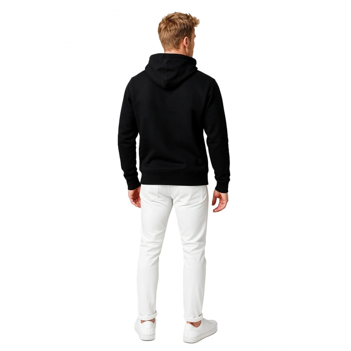 3 İp Kalp Çizgili Sweatshirt Erkek/Kadın Günlük Oversize Model
