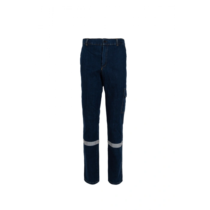 Unısex Kot Kumaş Pantolon Denim İş Pantolonu Şık ve Sağlam