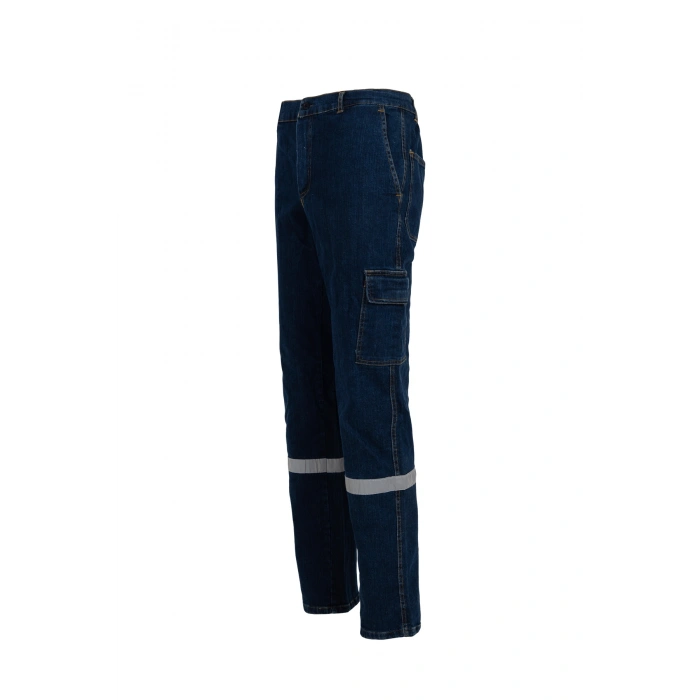 Unısex Kot Kumaş Pantolon Denim İş Pantolonu Şık ve Sağlam