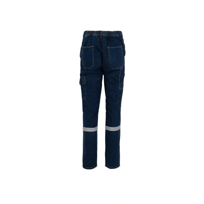 Unısex Kot Kumaş Pantolon Denim İş Pantolonu Şık ve Sağlam