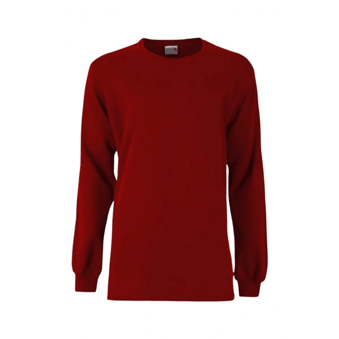 Unisex 2 İplik 0 Yaka Sweatshirt Basic Şık ve Konforlu Model