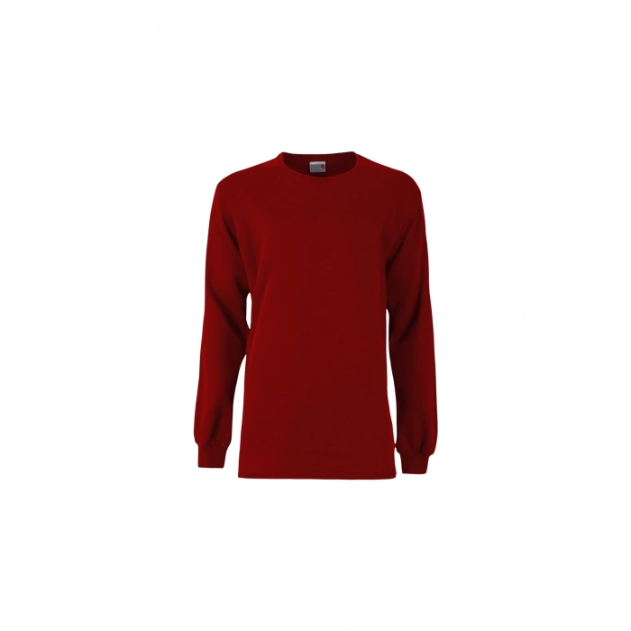 Unisex 2 İplik 0 Yaka Sweatshirt Basic Şık ve Konforlu Model