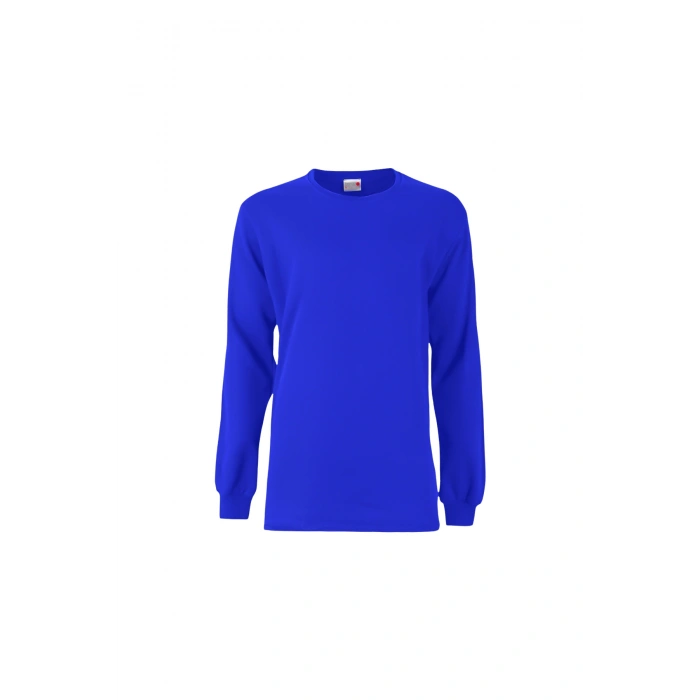 Unisex 2 İplik 0 Yaka Sweatshirt Basic Şık ve Konforlu Model