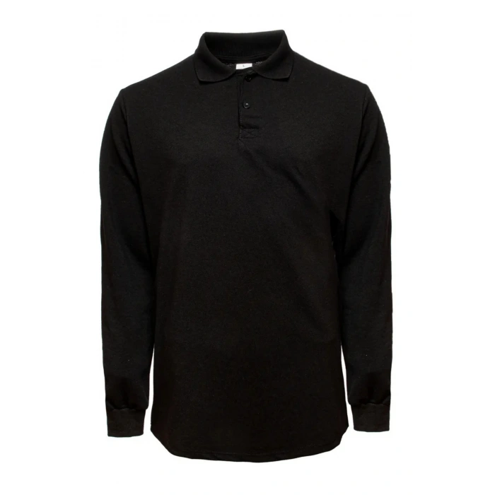 Unisex Polo Yaka Sweatshirt Lakos Basic Günlük ve Spor Kullanım