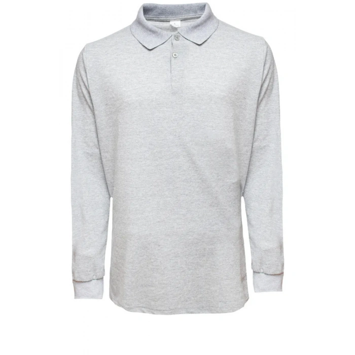 Unisex Polo Yaka Sweatshirt Lakos Basic Günlük ve Spor Kullanım