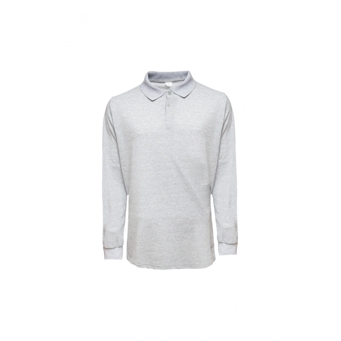 Unisex Polo Yaka Sweatshirt Lakos Basic Günlük ve Spor Kullanım