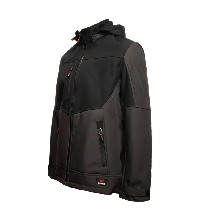 Softshell Mont Kapüşonlu Parçalı Suya Dayanıklı Hafif ve Konforlu Tasarım