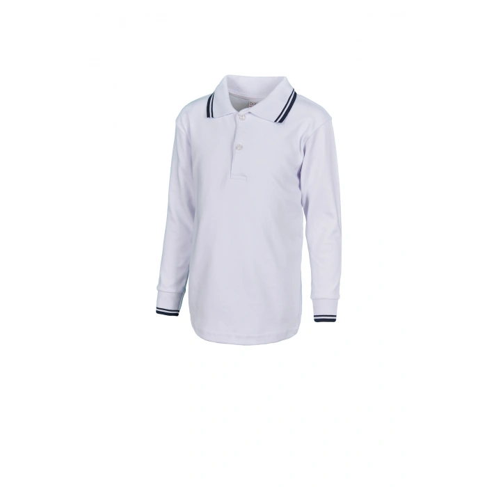 Çocuk Uzun Kol Polo Yaka Sweatshirt Rahat ve Şık Tasarım