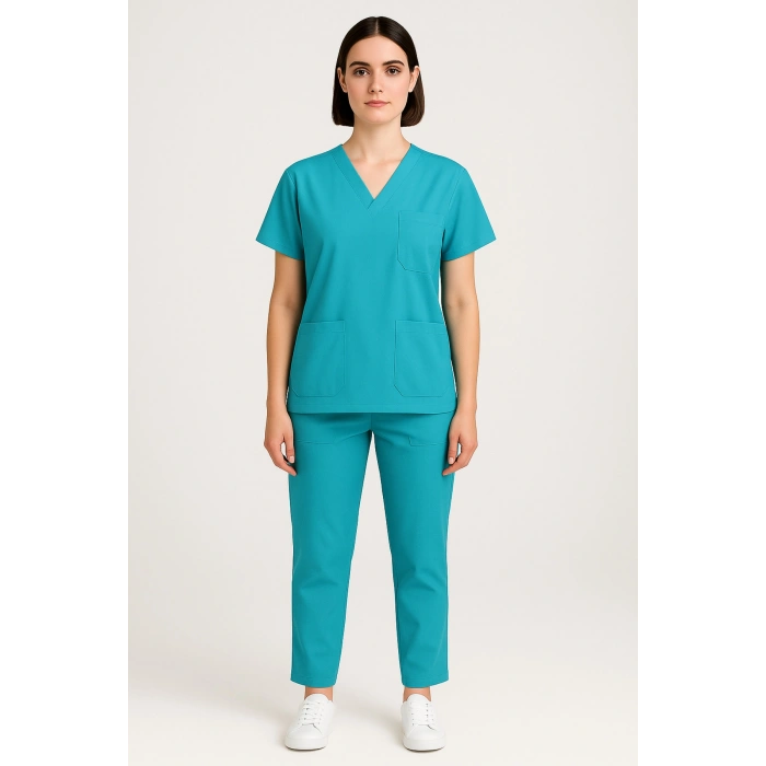 Scrubs Alt Üst Takım Sağlık Personeli Üniforma Rahat ve Dayanıklı