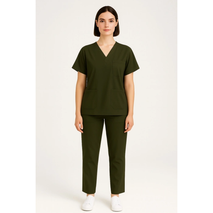 Scrubs Alt Üst Takım Sağlık Personeli Üniforma Rahat ve Dayanıklı
