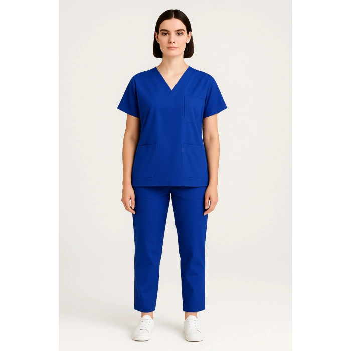 Scrubs Alt Üst Takım Sağlık Personeli Üniforma Rahat ve Dayanıklı