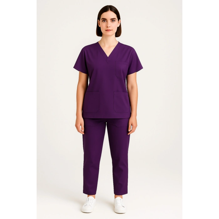 Scrubs Alt Üst Takım Sağlık Personeli Üniforma Rahat ve Dayanıklı