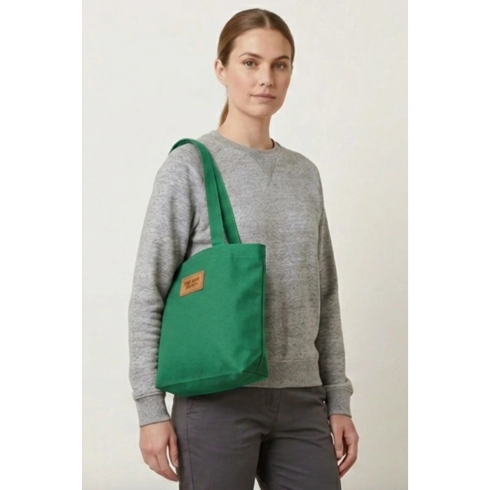 El Yapımı Bez Çanta Kanvas Tote Bag Kadın Günlük Şık Kullanım