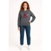 19 Mayıs Temalı 3 İp Sweatshirt Aplikeli Şık ve Konforlu Tasarım