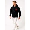 3 İp Kalp Çizgili Sweatshirt Erkek/Kadın Günlük Oversize Model