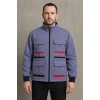 Gri 7/7 Gabardin Kumaş Teknik Mont Kışlık Dayanıklı Tasarım