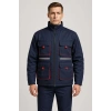 Lacivert 7/7 Gabardin Kumaş Teknik Mont Kışlık Dayanıklı Tasarım