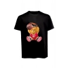 Unisex Basketbolcu Cool Ayıcık Baskılı Tişört Pamuk Penye Süprem Basic