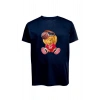 Unisex Basketbolcu Cool Ayıcık Baskılı Tişört Pamuk Penye Süprem Basic