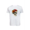 Unisex Skull (Kurukafa) Baskılı Tişört Pamuk Penye Süprem Basic