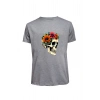 Unisex Skull (Kurukafa) Baskılı Tişört Pamuk Penye Süprem Basic