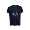 Unisex Vespa Baskılı Tişört Pamuk Penye Süprem Basic